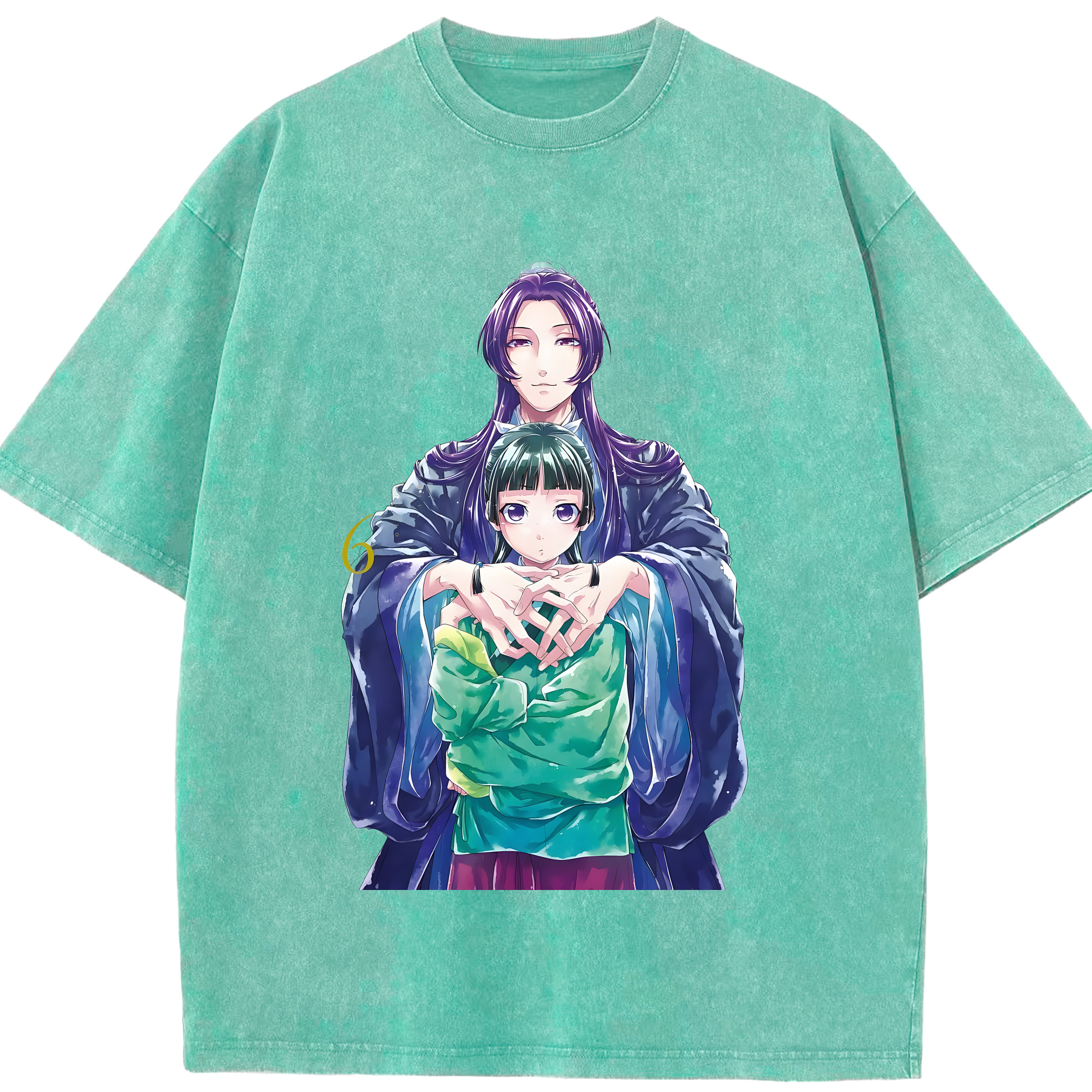 （画像用） 薬屋のひとりごと The Apothecary Diaries 綿100% ヴィンテージ風 半袖Tシャツ（フロントプリント）